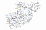 Mapa Javorníky a Hostýnsko-vsetínská hornatina